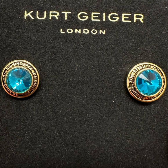 NWOT Be Kind Round Stud Earrings by Kurt Geiger London - Picture 3 of 8